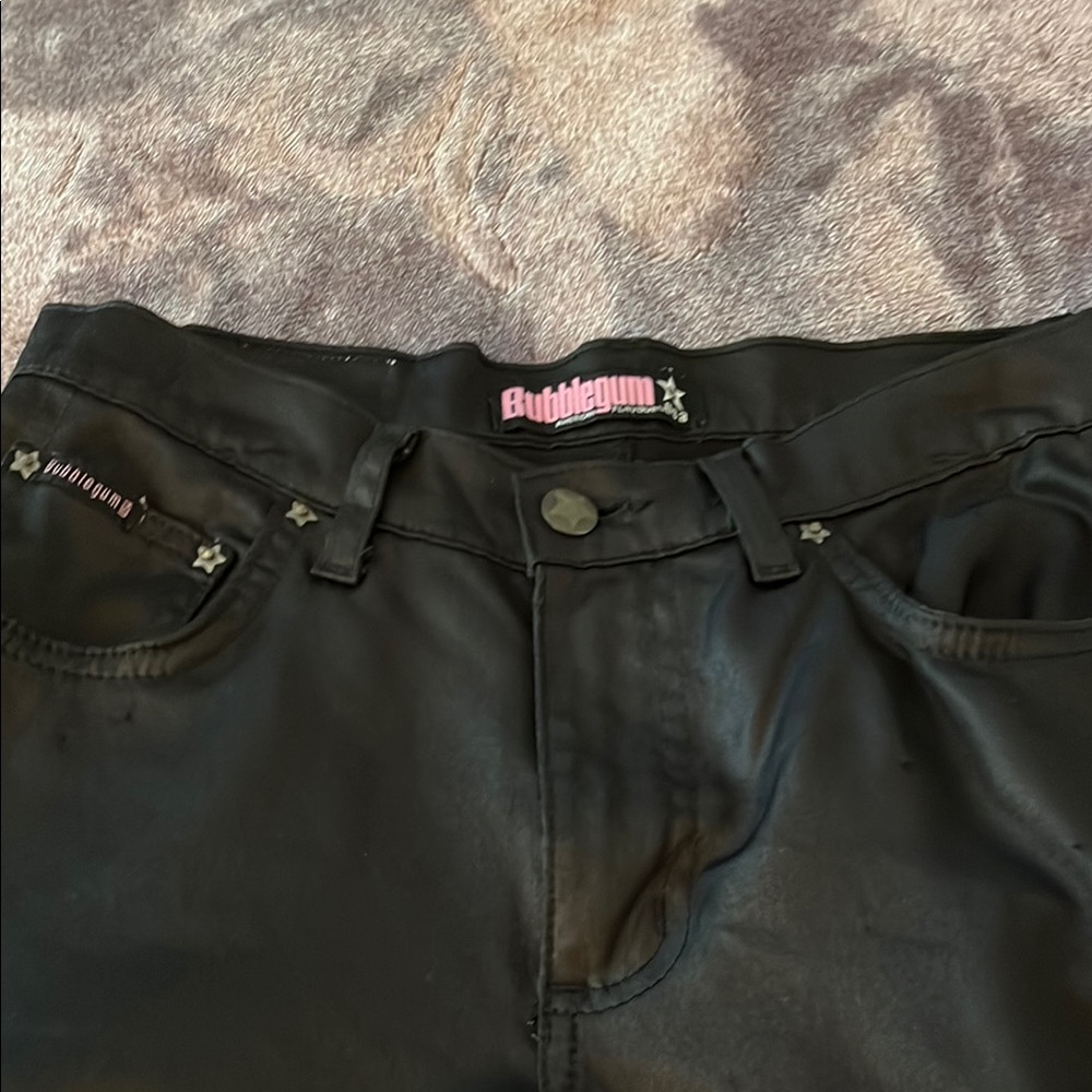 Vintage Bubblegum Black Pants